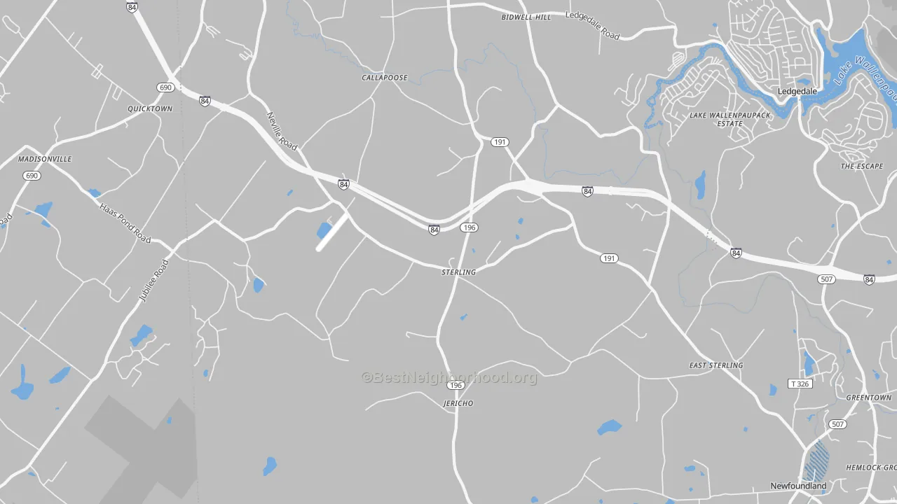 Transit Grade map of Sterling, PA