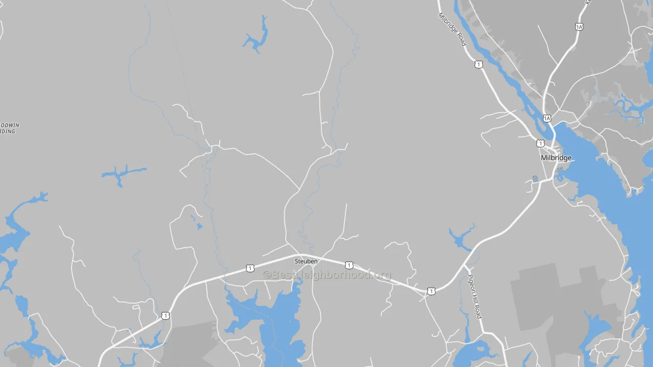 Transit Grade map of Steuben, ME