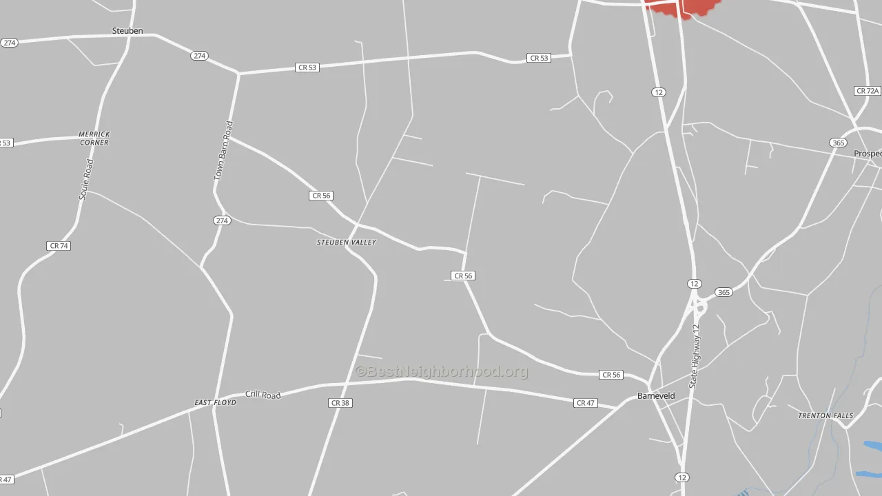 Transit Grade map of Steuben Valley, NY