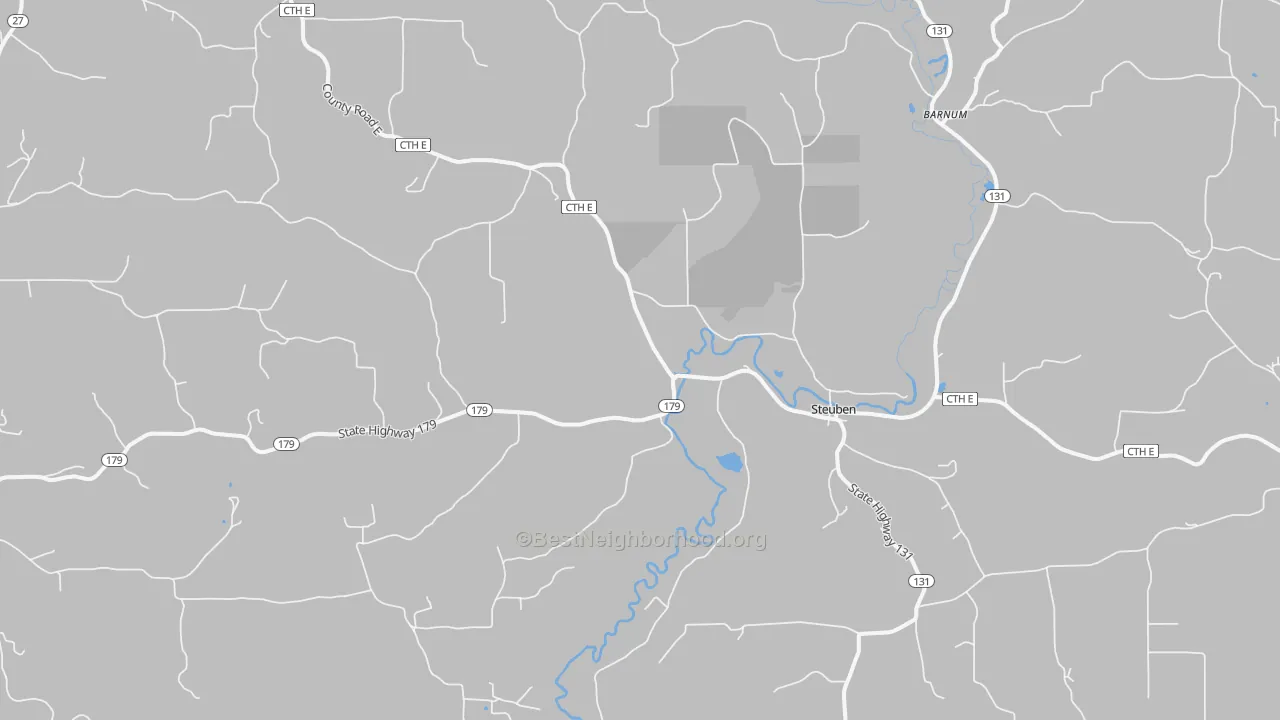 Transit Grade map of Steuben, WI