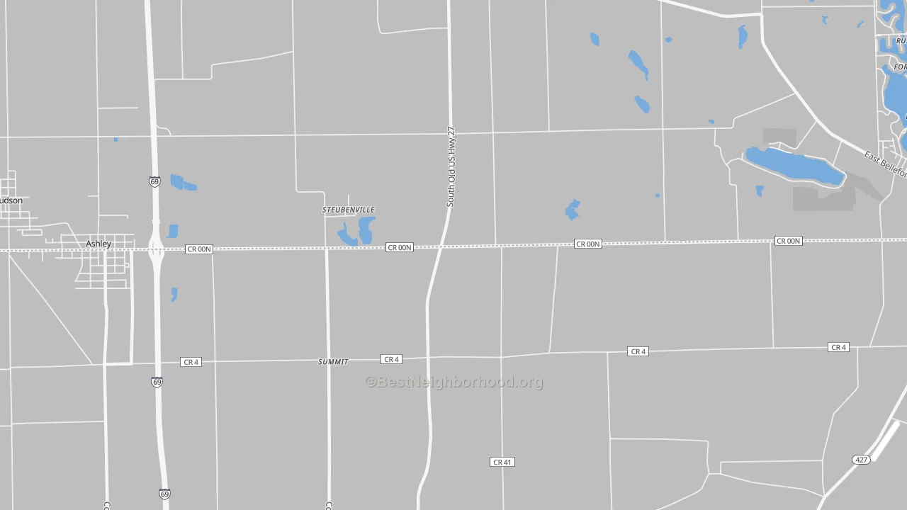 Transit Grade map of Steubenville, IN