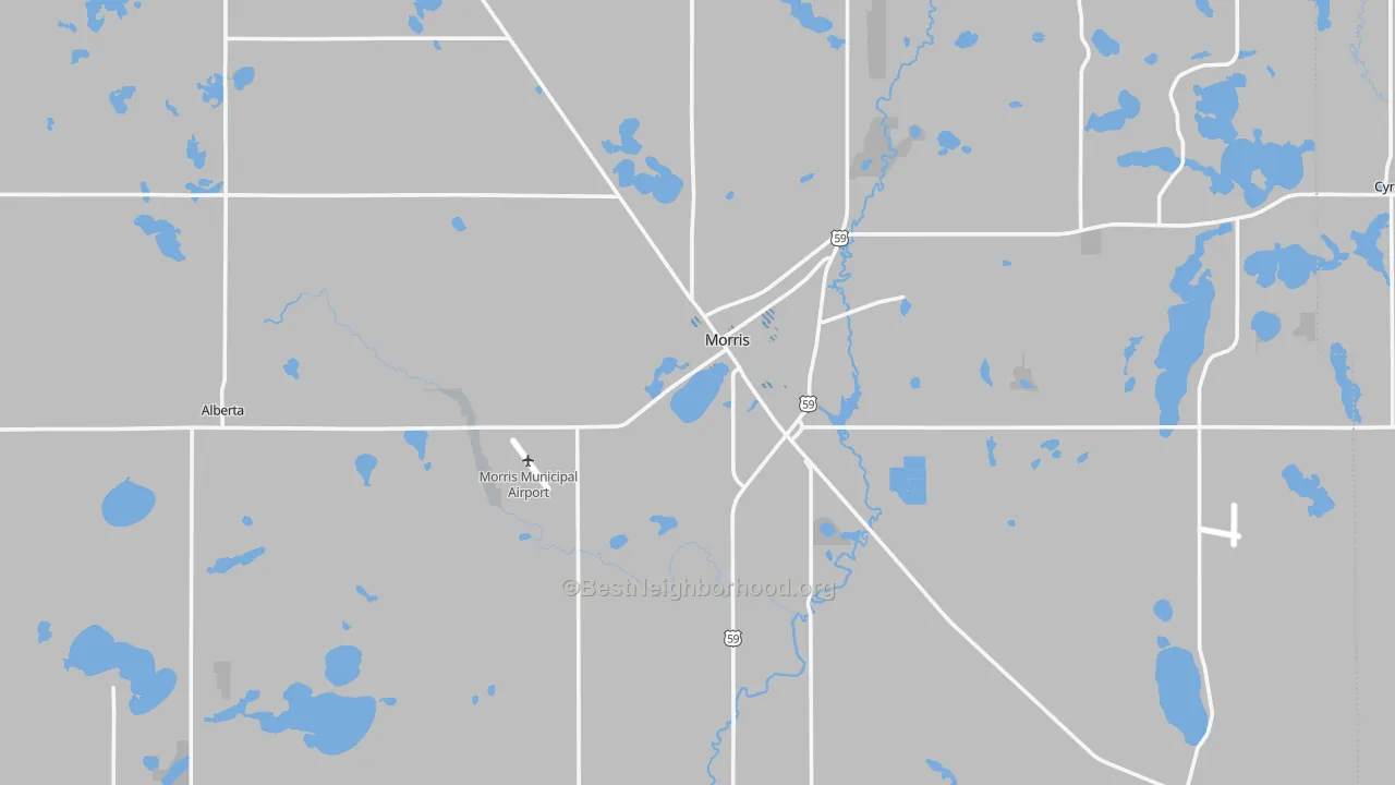 Transit Grade map of Stevens County, MN