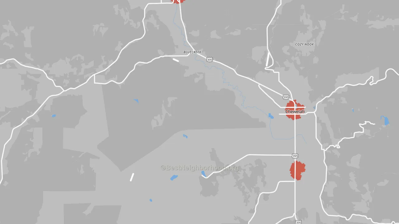 Transit Grade map of Stevens County, WA