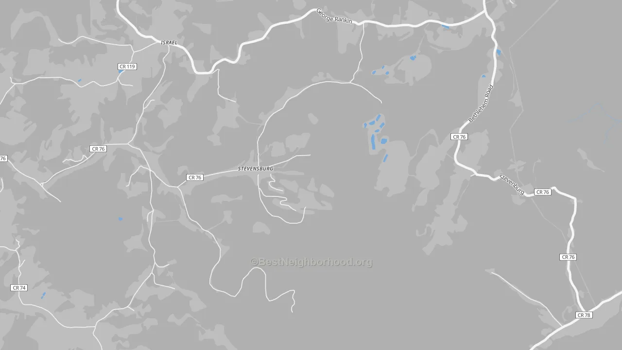 Transit Grade map of Stevensburg, WV