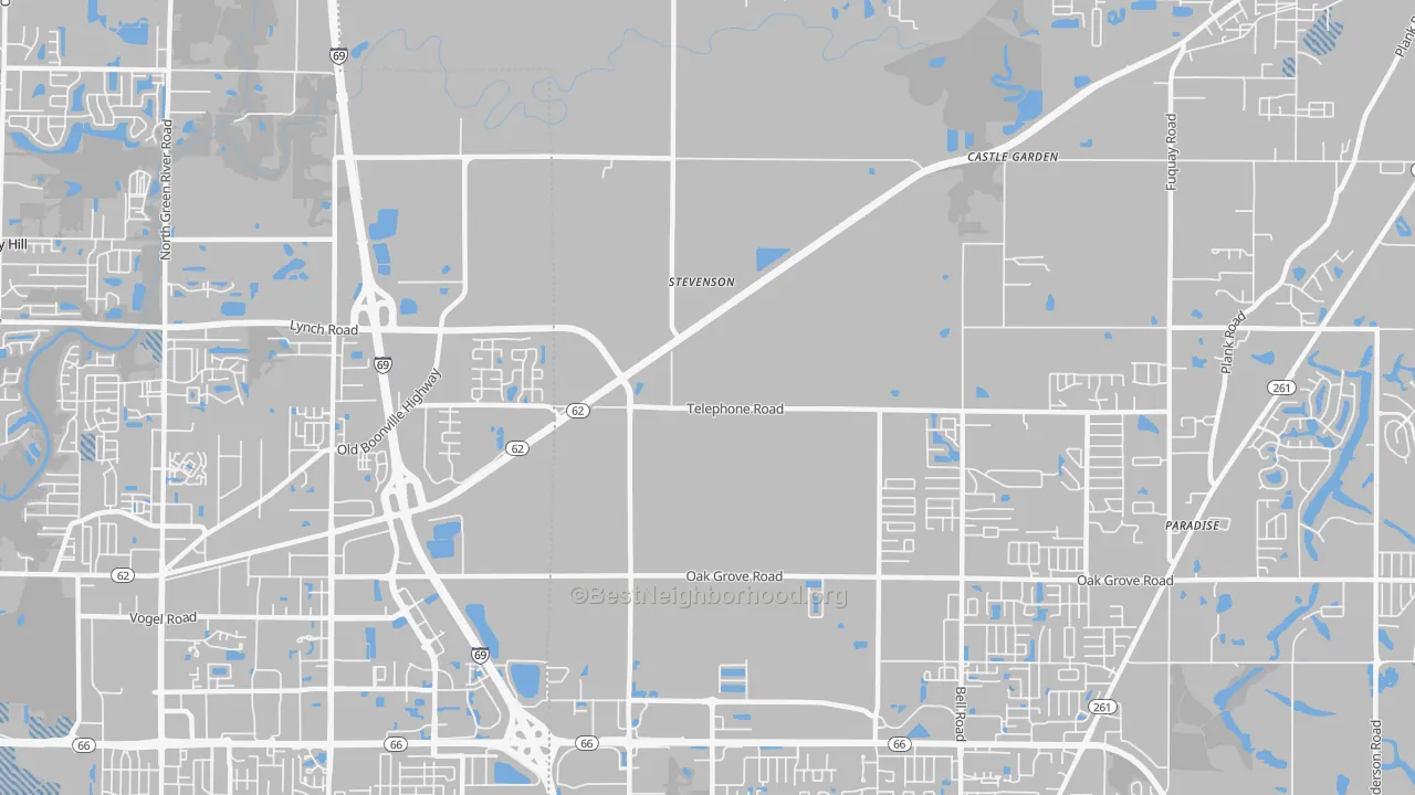 Transit Grade map of Stevenson, IN