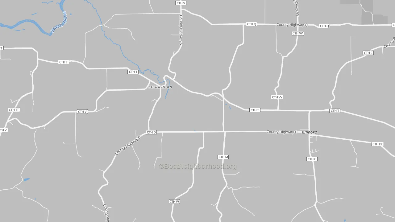 Transit Grade map of Stevenstown, WI