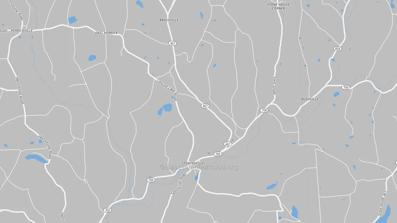 Transit Grade map of Stevensville, PA