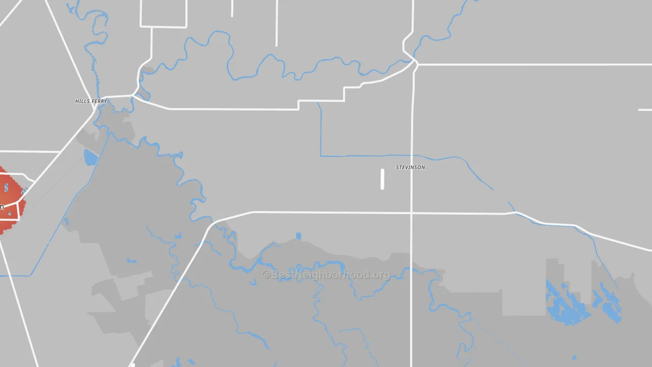 Transit Grade map of Stevinson, CA