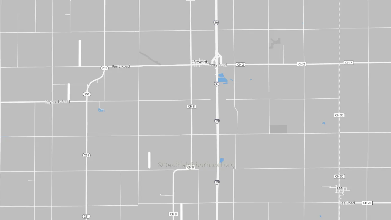 Transit Grade map of Steward, IL