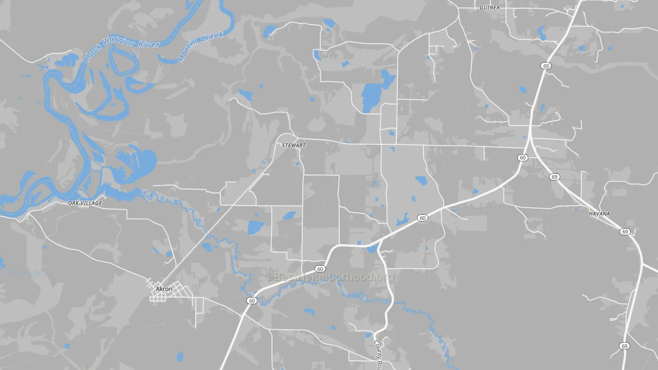Transit Grade map of Stewart, AL