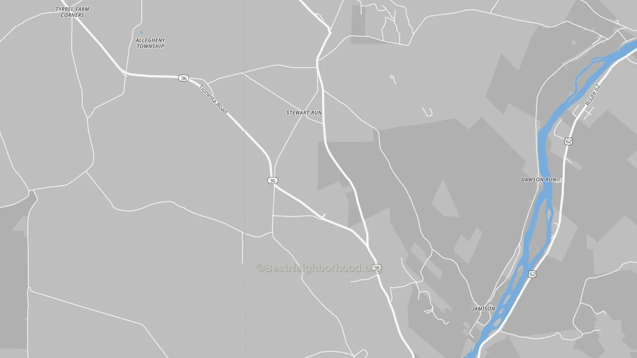 Transit Grade map of Stewart Run, PA