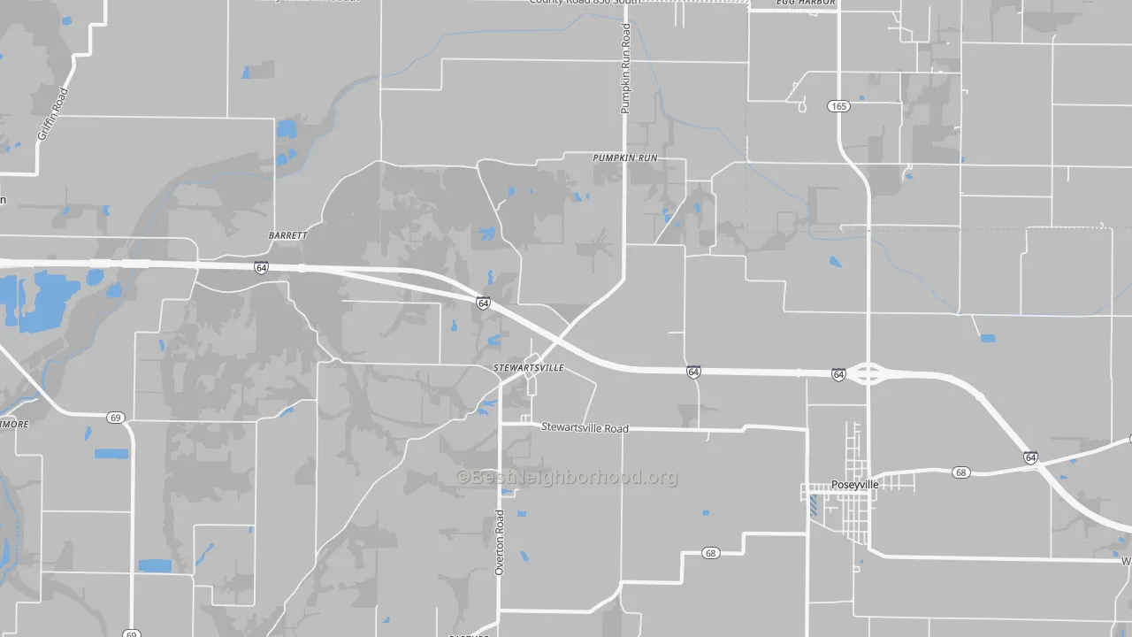 Transit Grade map of Stewartsville, IN