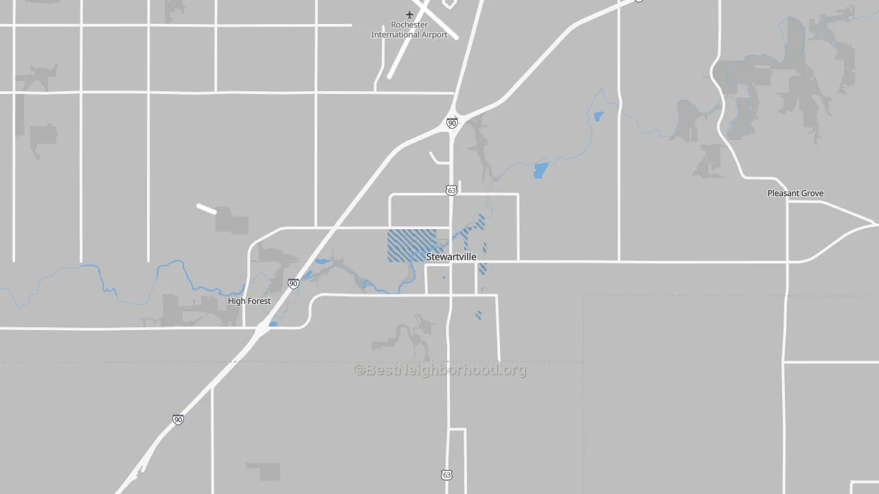 Transit Grade map of Stewartville, MN