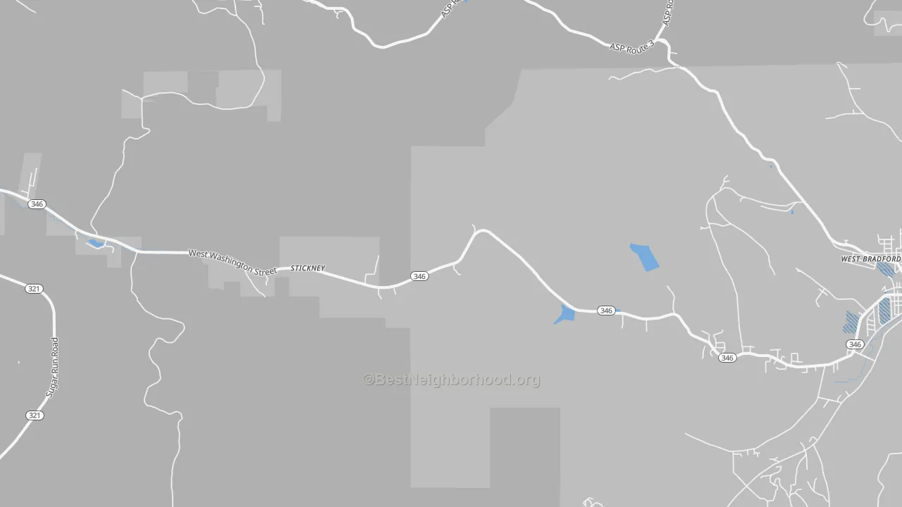 Transit Grade map of Stickney, PA