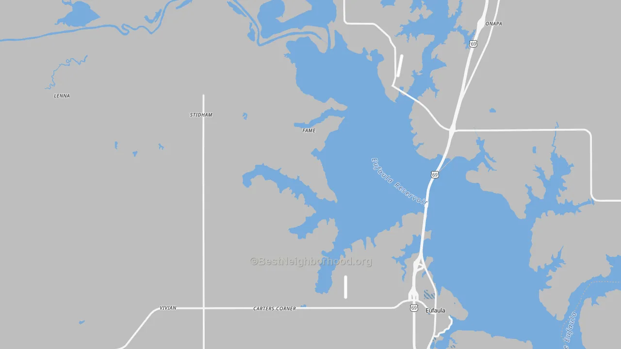 Transit Grade map of Stidham, OK