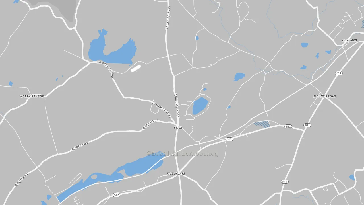 Transit Grade map of Stier, PA