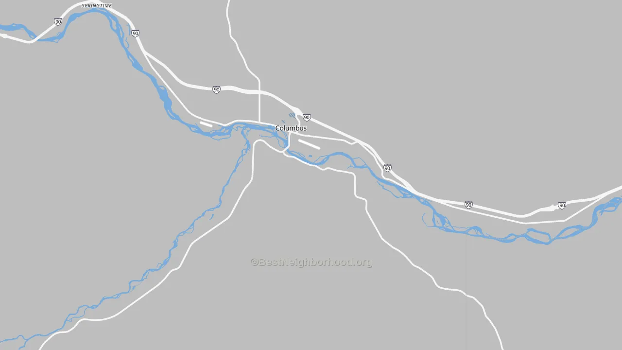 Transit Grade map of Stillwater County, MT