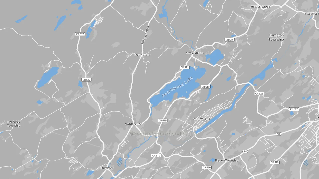 Transit Grade map of Stillwater, NJ