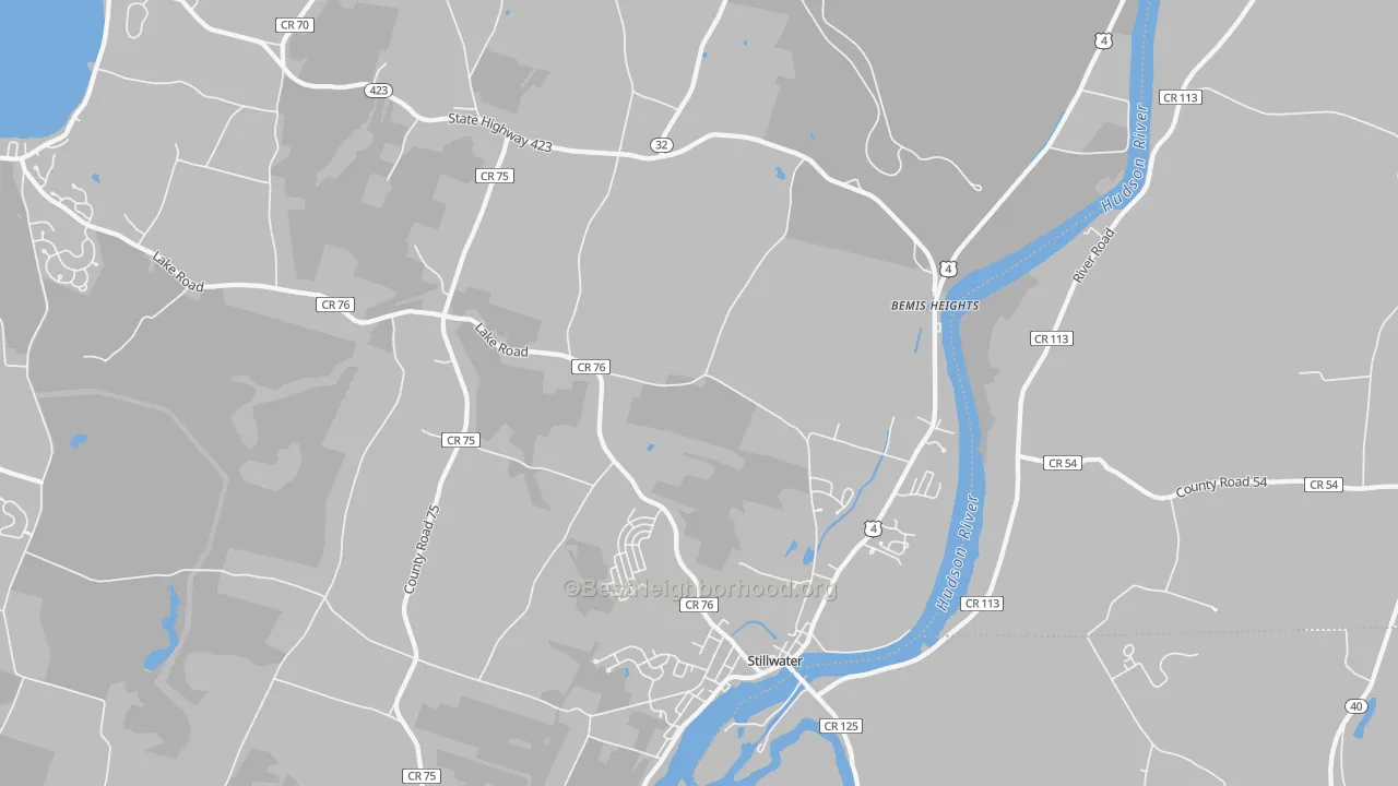 Transit Grade map of Stillwater, NY