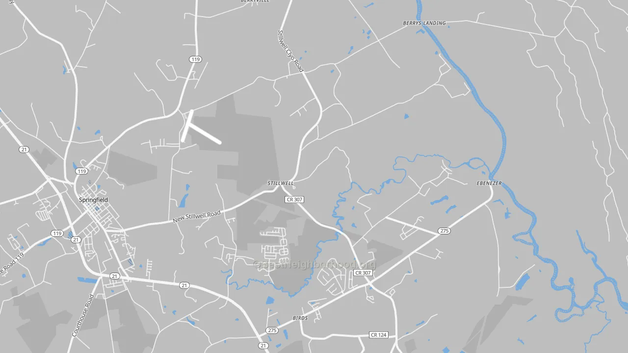 Transit Grade map of Stillwell, GA