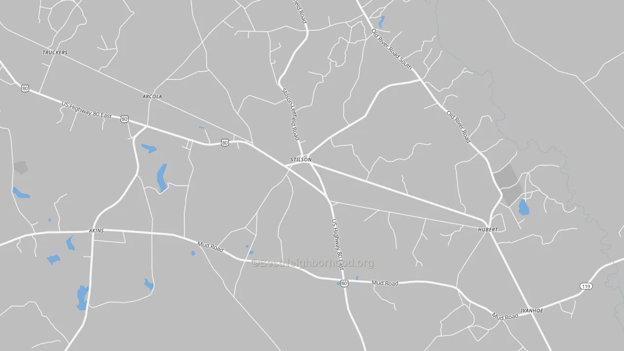 Transit Grade map of Stilson, GA