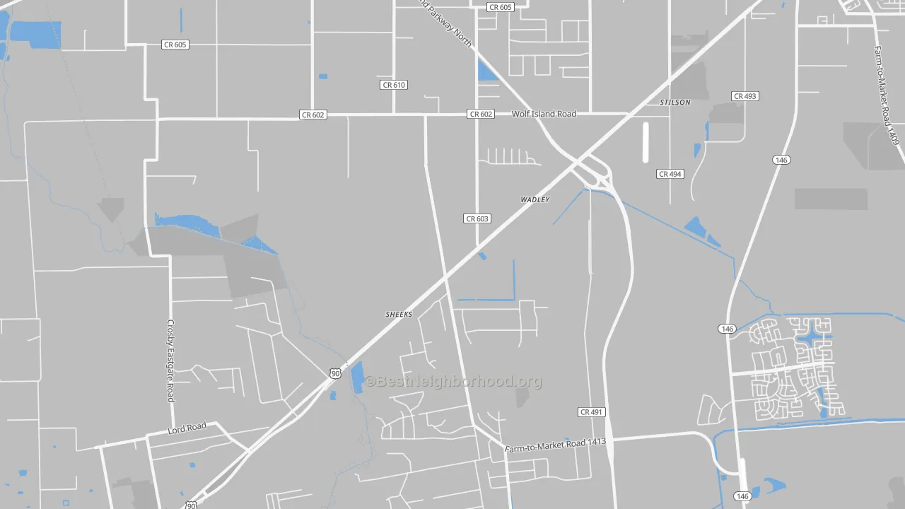 Transit Grade map of Stilson, TX