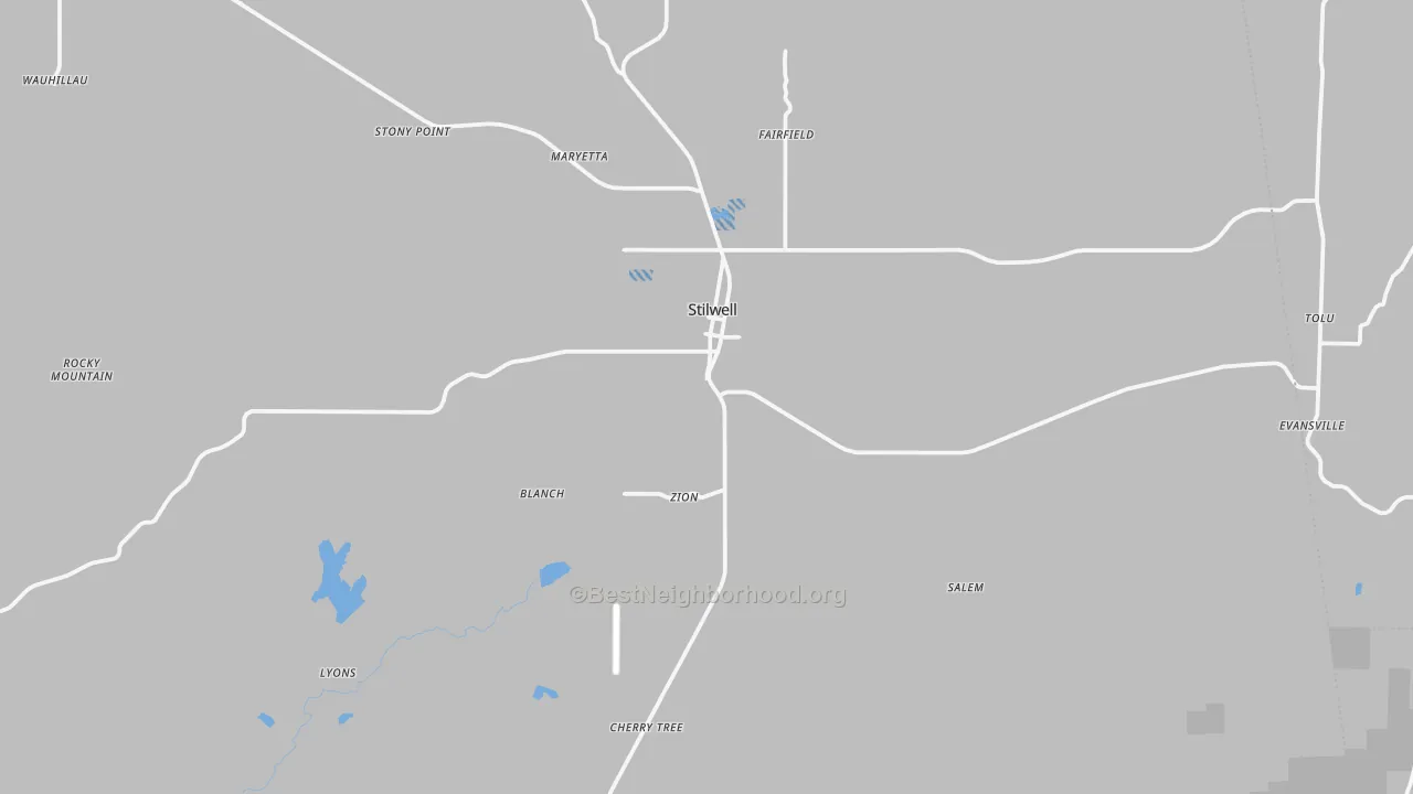 Transit Grade map of Stilwell, OK