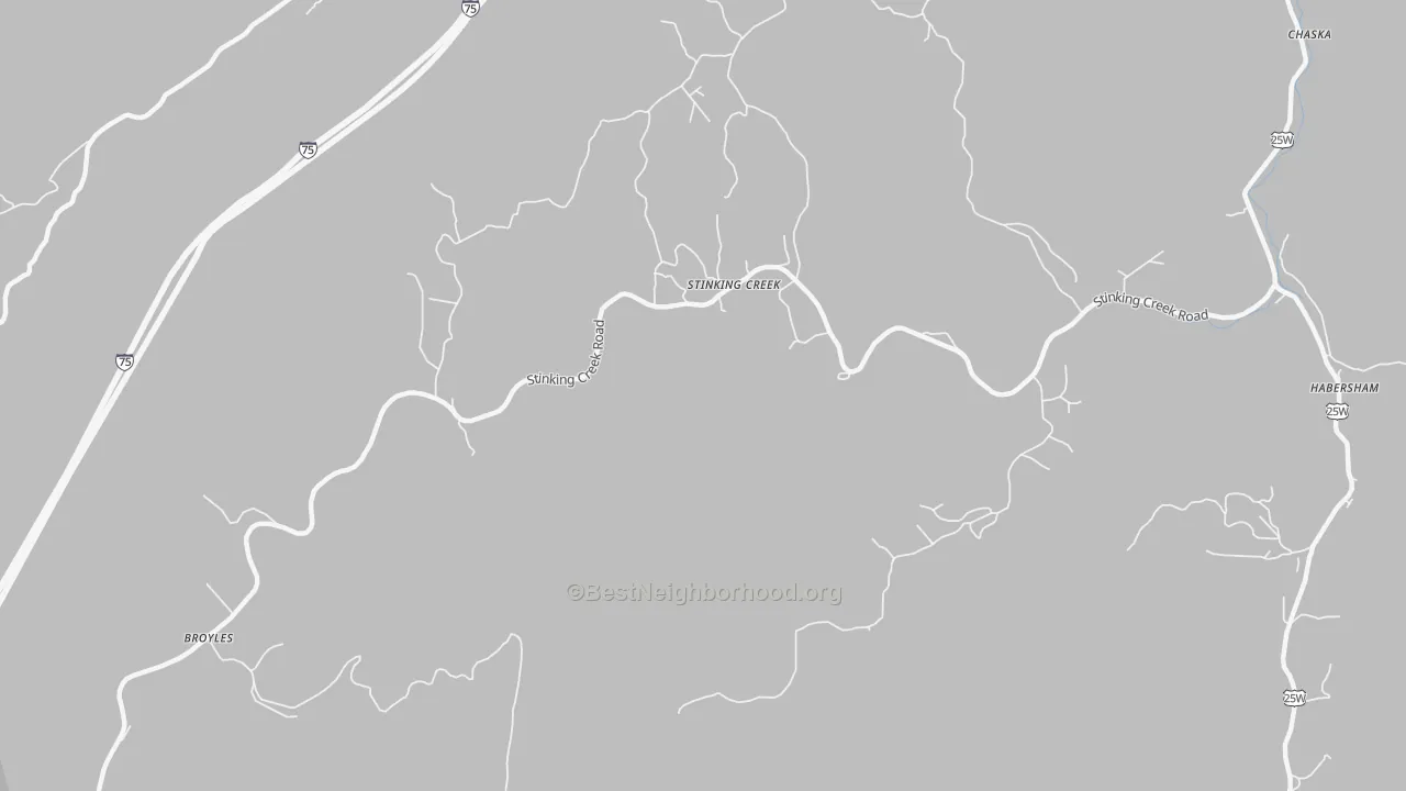 Transit Grade map of Stinking Creek, TN