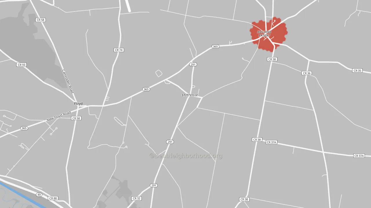 Transit Grade map of Stittville, NY