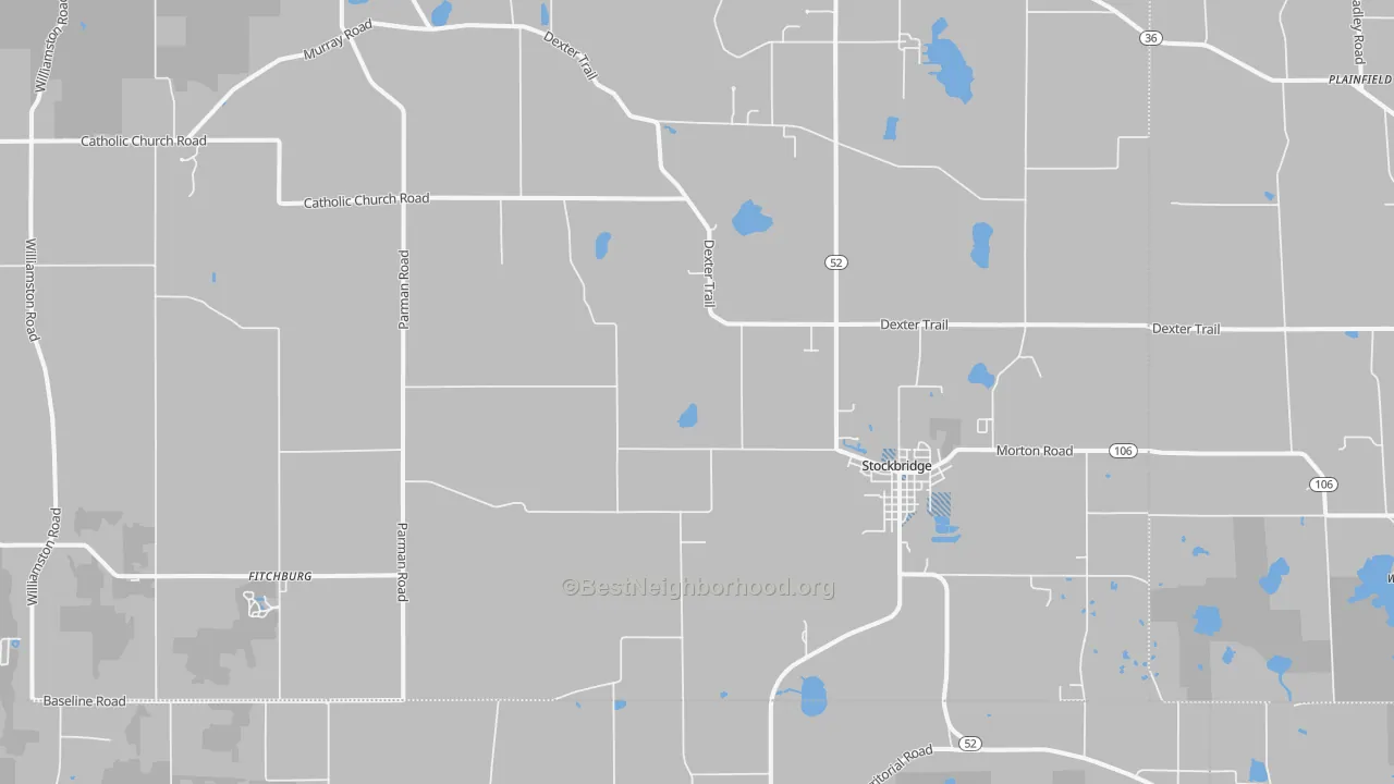 Transit Grade map of Stockbridge, MI