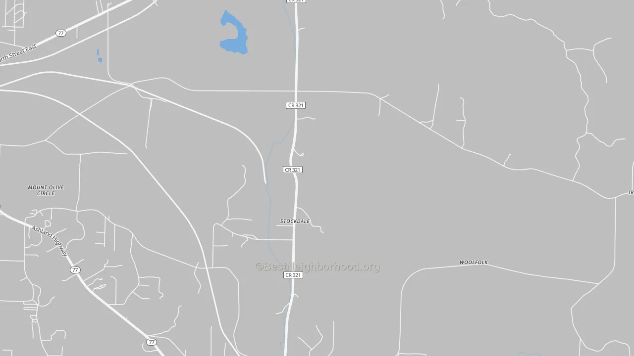 Transit Grade map of Stockdale, AL