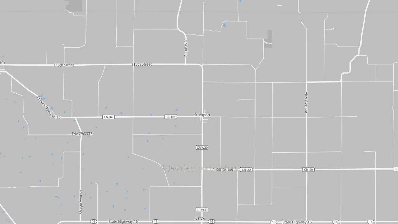 Transit Grade map of Stockport, IA