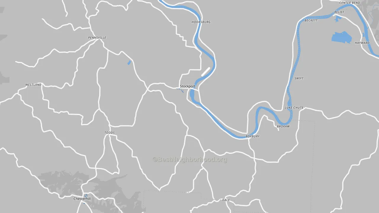 Transit Grade map of Stockport, OH