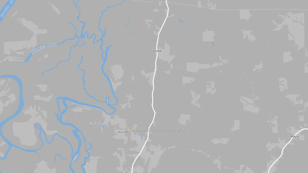 Transit Grade map of Stockton, AL