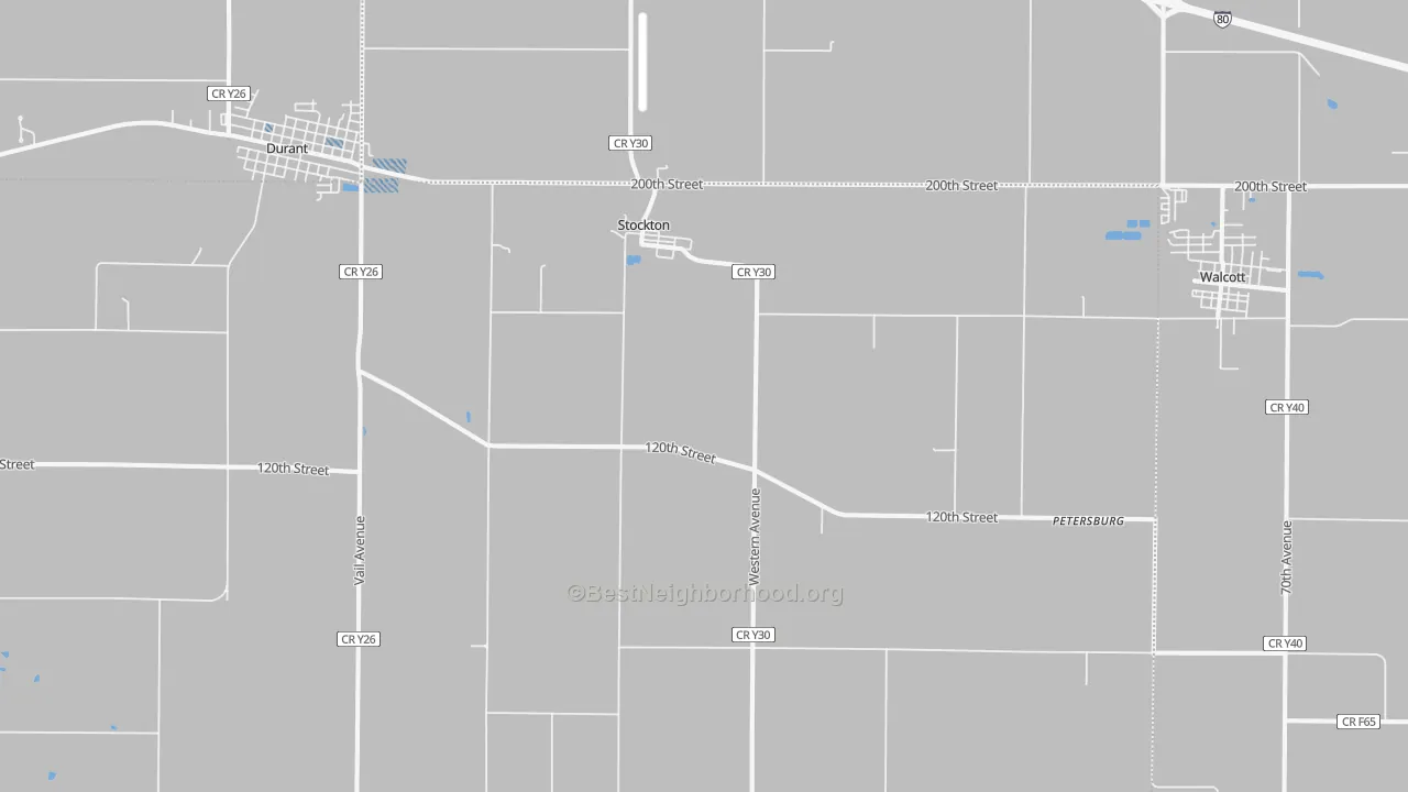 Transit Grade map of Stockton, IA