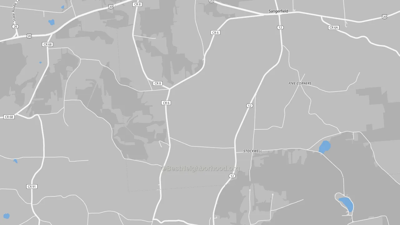 Transit Grade map of Stockwell, NY