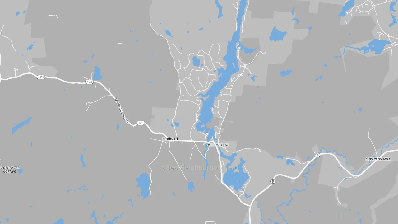 Transit Grade map of Stoddard, NH