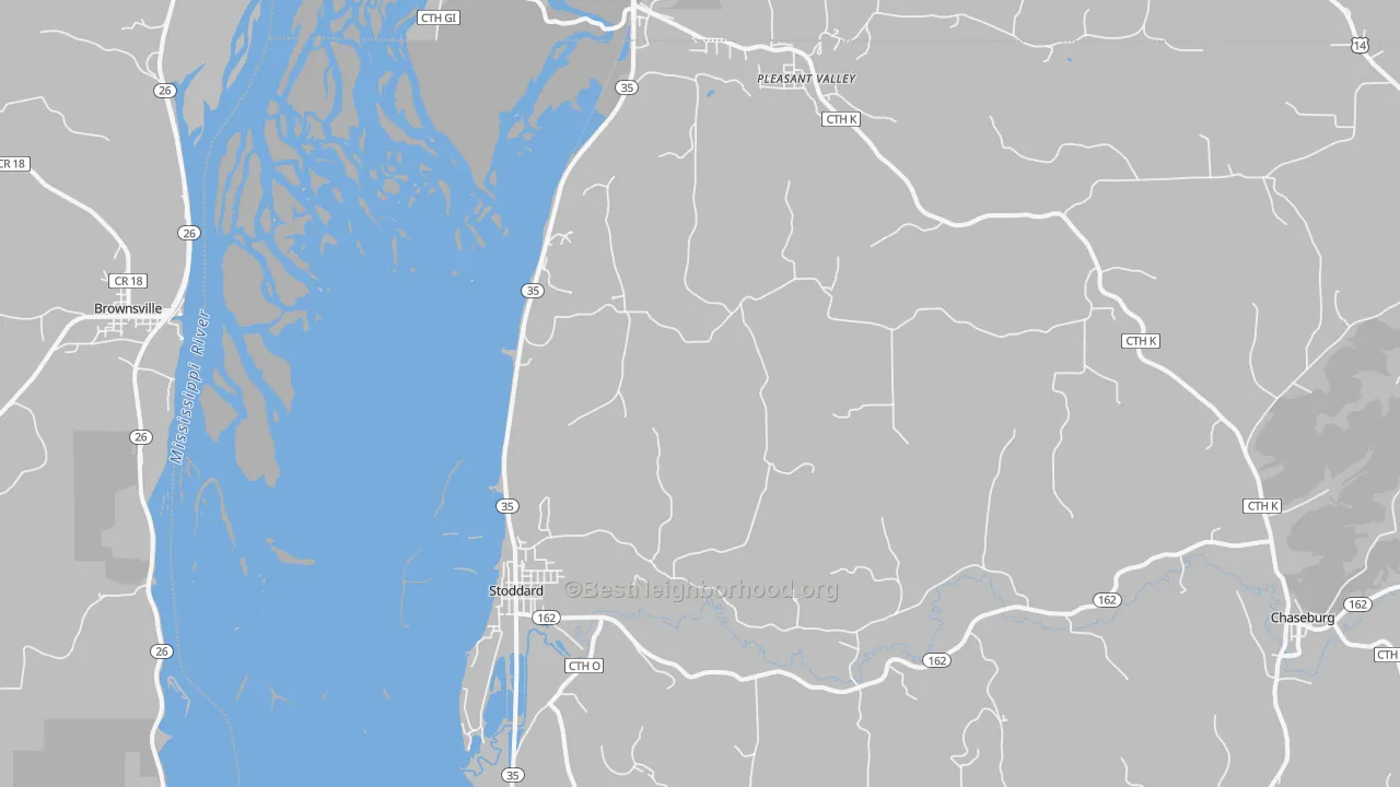 Transit Grade map of Stoddard, WI