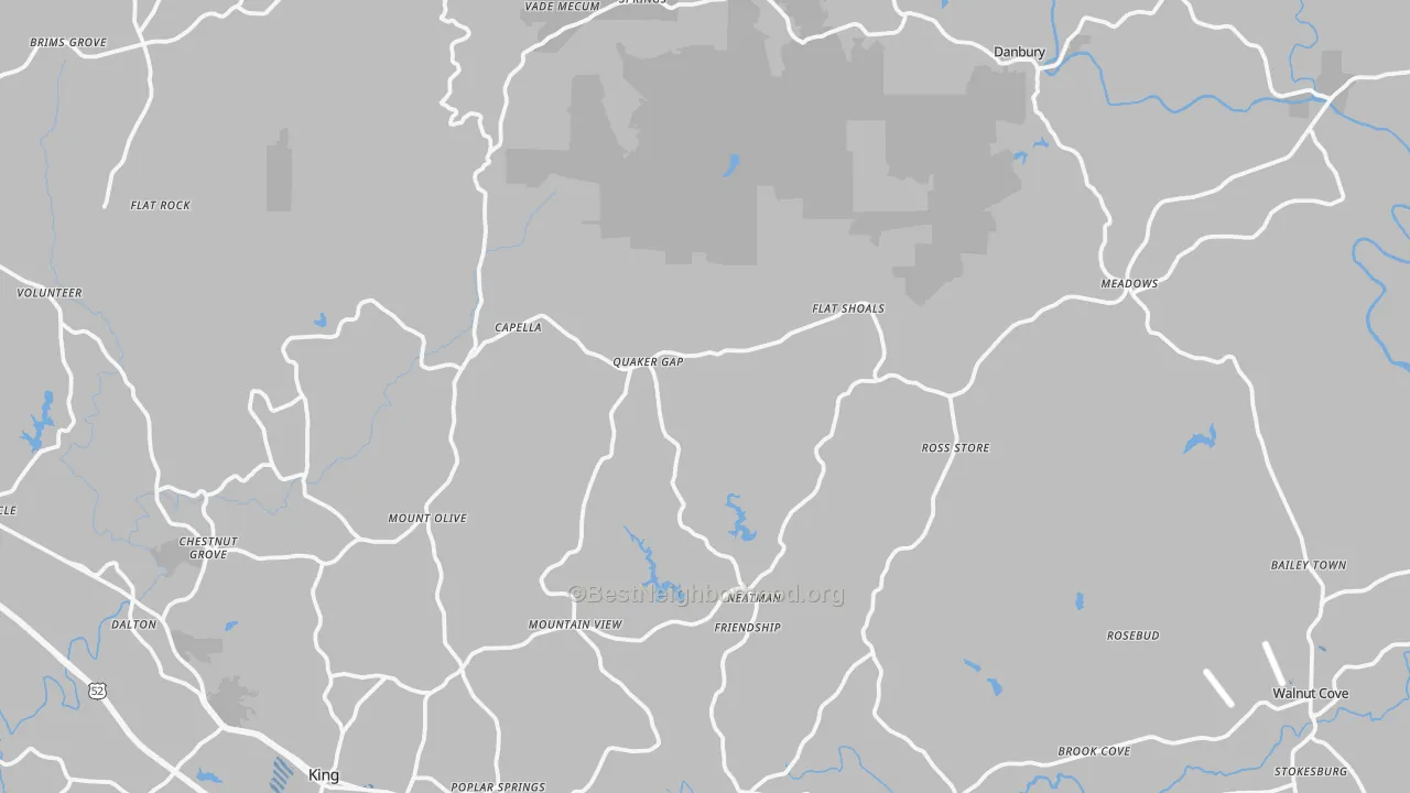 Transit Grade map of Stokes County, NC