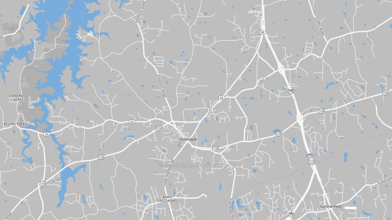 Transit Grade map of Stokesdale, NC
