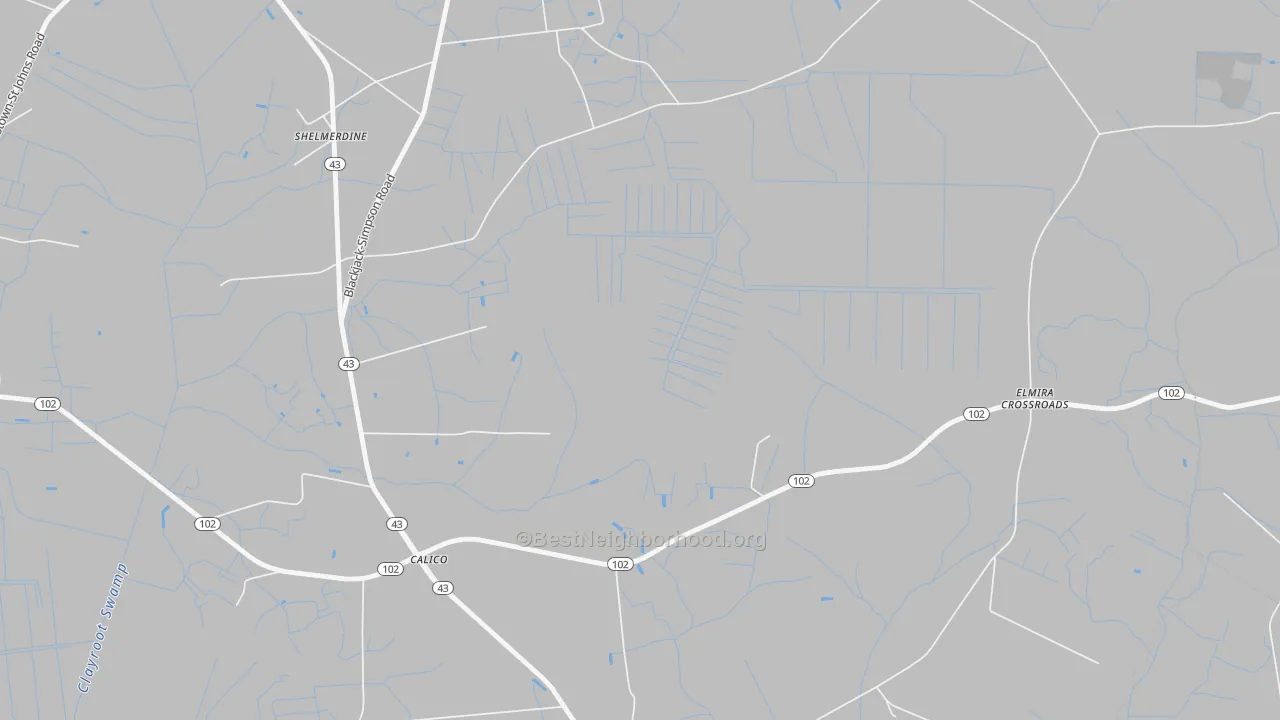 Transit Grade map of Stokestown, NC
