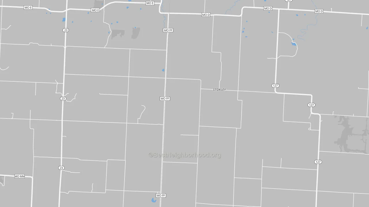 Transit Grade map of Stokley, MO
