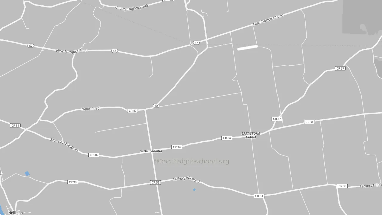 Transit Grade map of Stone Arabia, NY