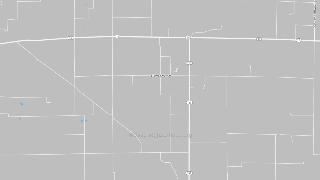 Transit Grade map of Stone Church, IL
