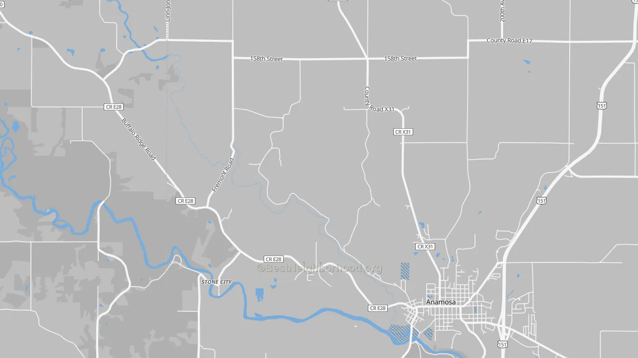 Transit Grade map of Stone City, IA
