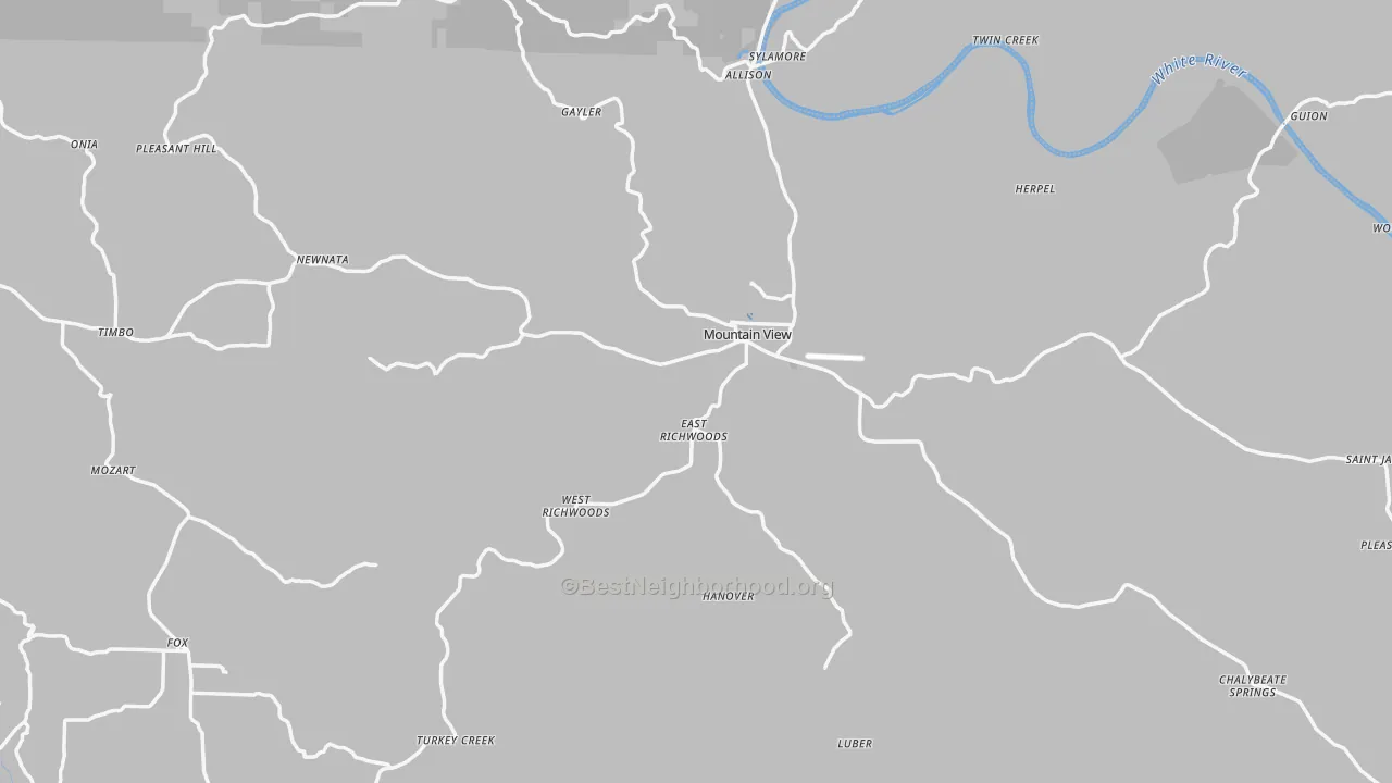 Transit Grade map of Stone County, AR