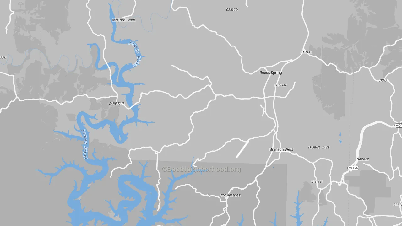 Transit Grade map of Stone County, MO