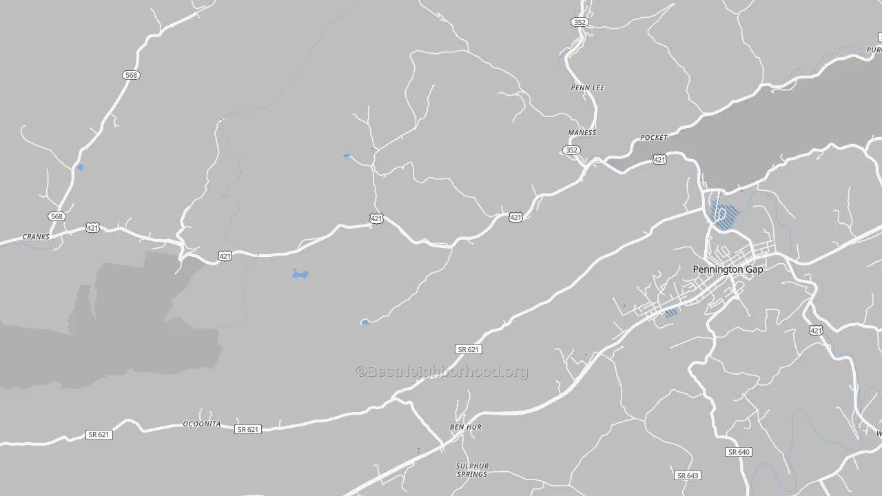 Transit Grade map of Stone Creek, VA