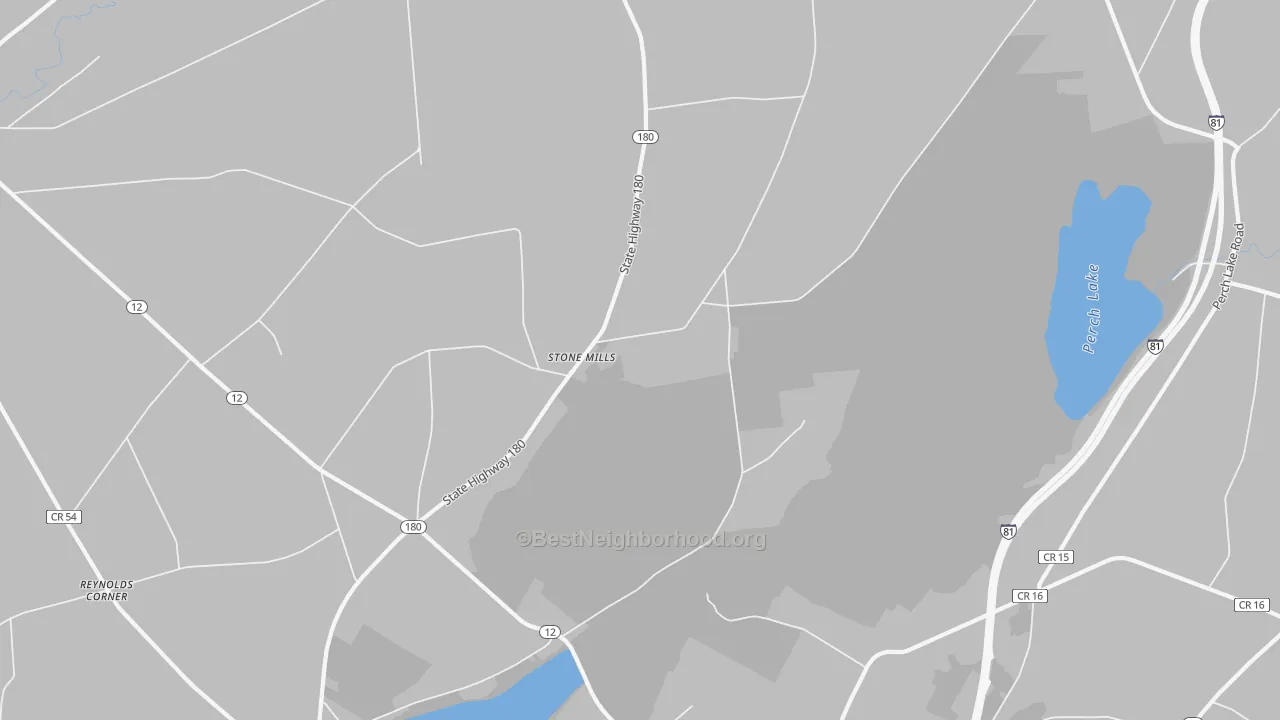 Transit Grade map of Stone Mills, NY