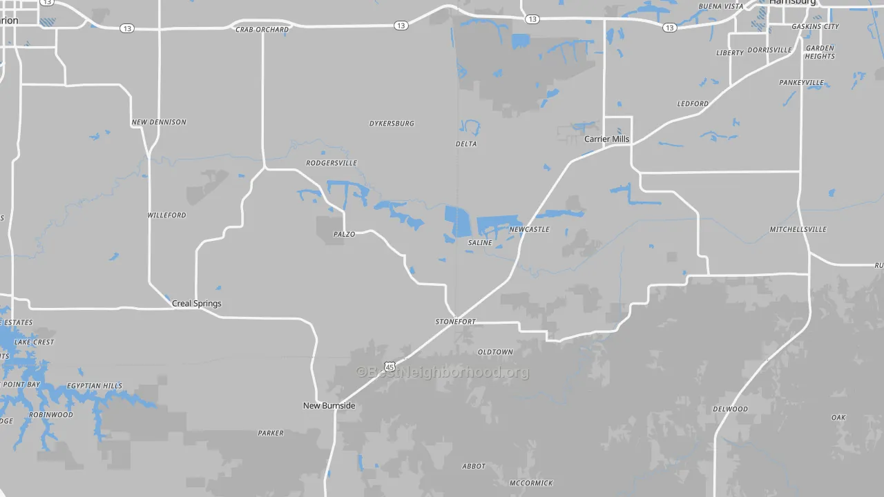 Transit Grade map of Stonefort, IL